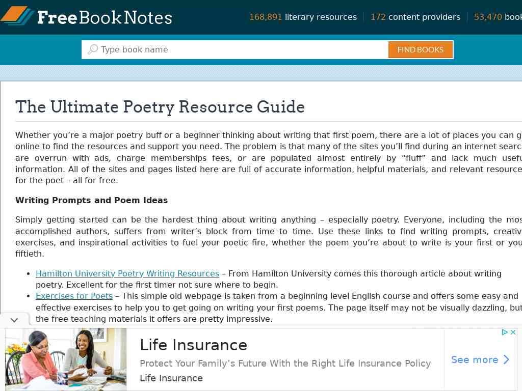 Poetry Resource