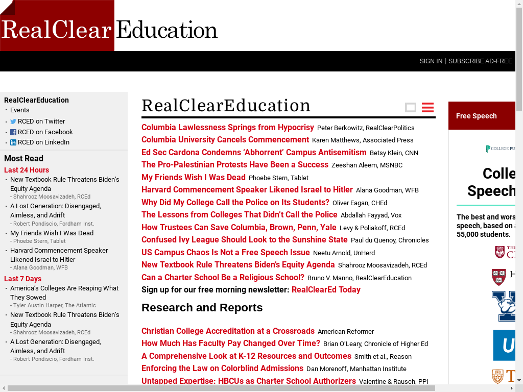 Real Clear Education